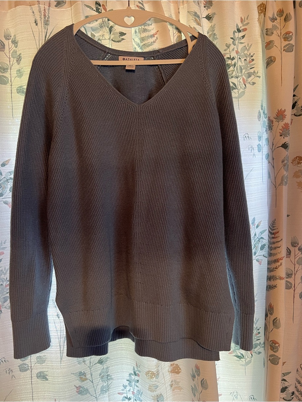 Athleta V-Neck Knit Sweater